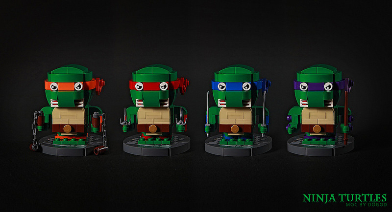 【狗神磚創Moc】忍者龜 X Ninja Turtles