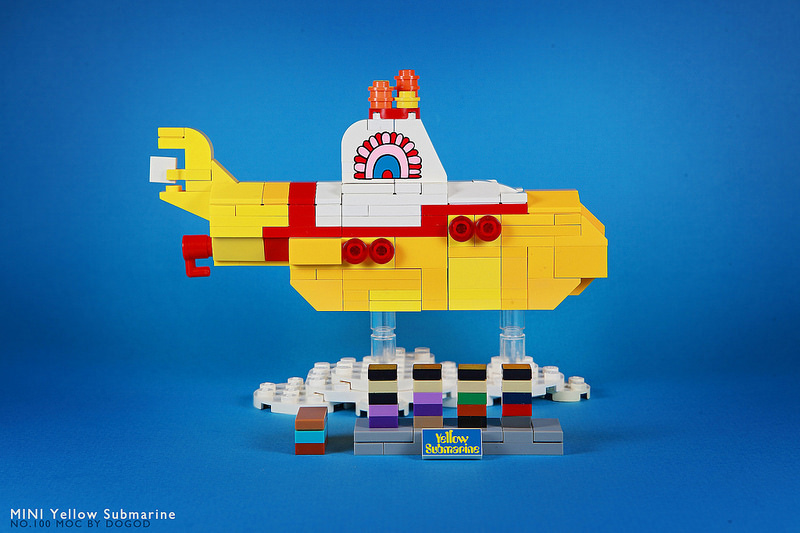 【狗神磚創Moc】迷你黃色潛水艇 X MINI Yellow Submarine