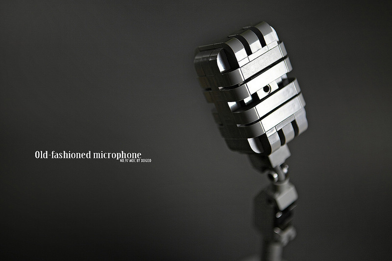 【狗神磚創Moc】復古麥克風 X Old-fashioned microphone