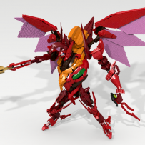 用LEGO做出"叛逆的魯魯修中的紅蓮聖天八極式"