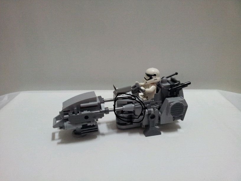 MOC First Order Speeder 第一部隊摩托<修改更新>帖首5張圖